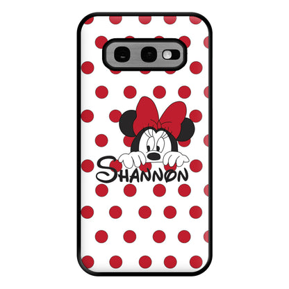 Minnie Mouse - Personalised Fairytale Phone Case for Galaxy S10e