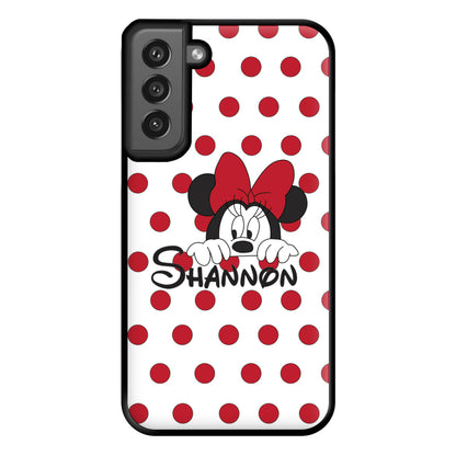 Minnie Mouse - Personalised Fairytale Phone Case for Galaxy S21FE