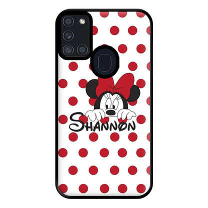 Minnie Mouse - Personalised Fairytale Phone Case for Galaxy A21s