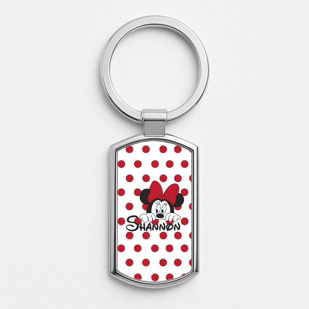 Minnie Mouse - Personalised Fairytale Luxury Keyring
