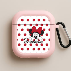 Minnie Mouse - Personalised Fairytale Pink AirPods Case