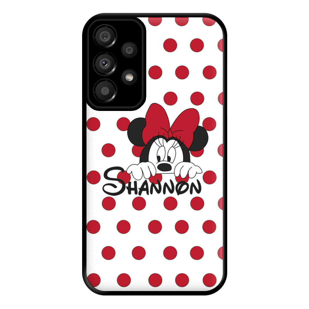 Minnie Mouse - Personalised Fairytale Phone Case for Galaxy A33