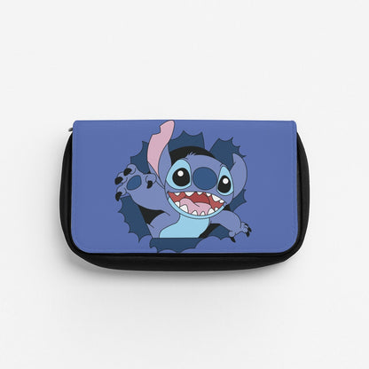 Torn Blue Alien Pencil Case