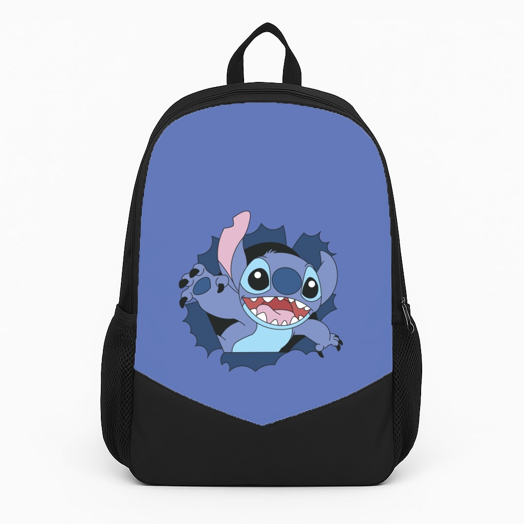 Torn Blue Alien Backpack
