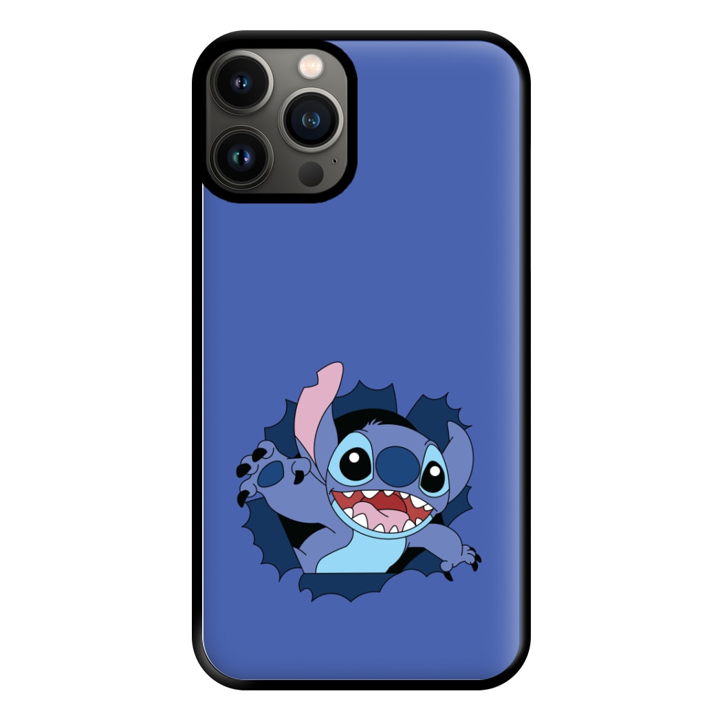 Torn Blue Alien Phone Case for iPhone 11 Pro Max