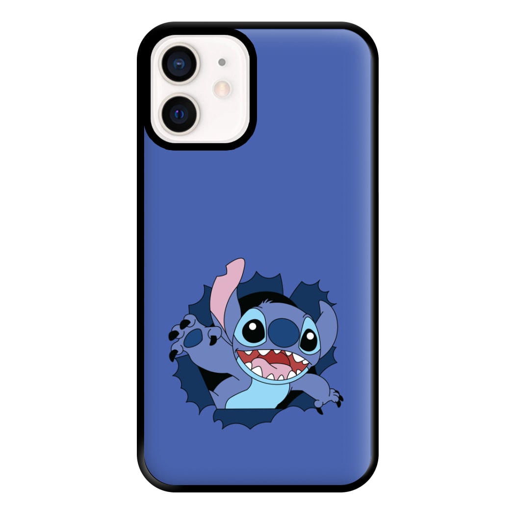 Torn Blue Alien Phone Case for iPhone 12 Mini