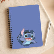 Torn Blue Alien Notebook 3