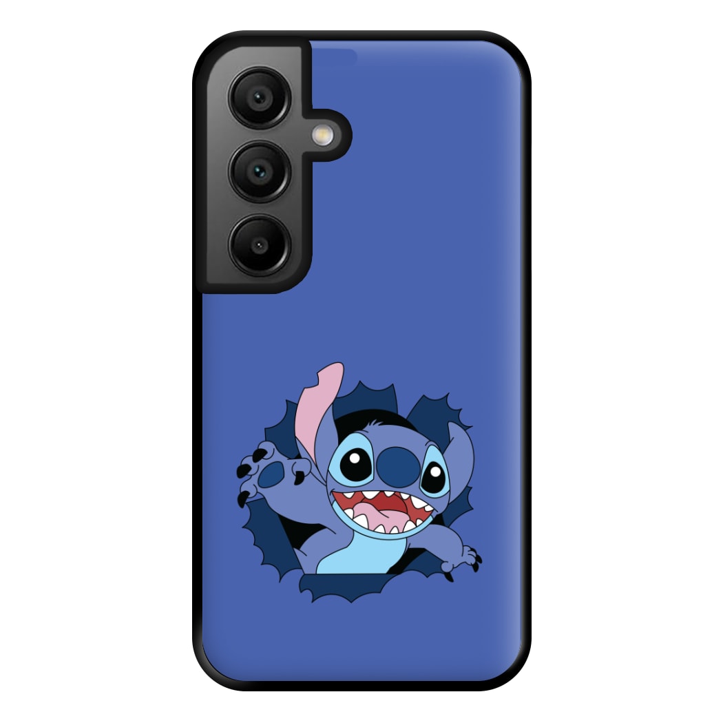 Torn Blue Alien Phone Case for Google Pixel 8