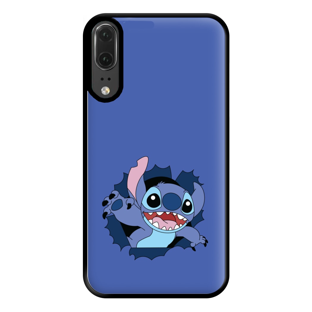 Torn Blue Alien Phone Case for Huawei P20