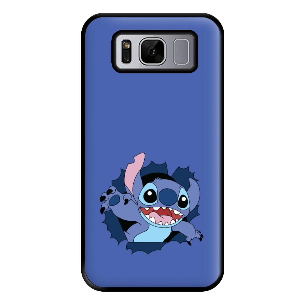 Torn Blue Alien Phone Case for Galaxy S8 Plus