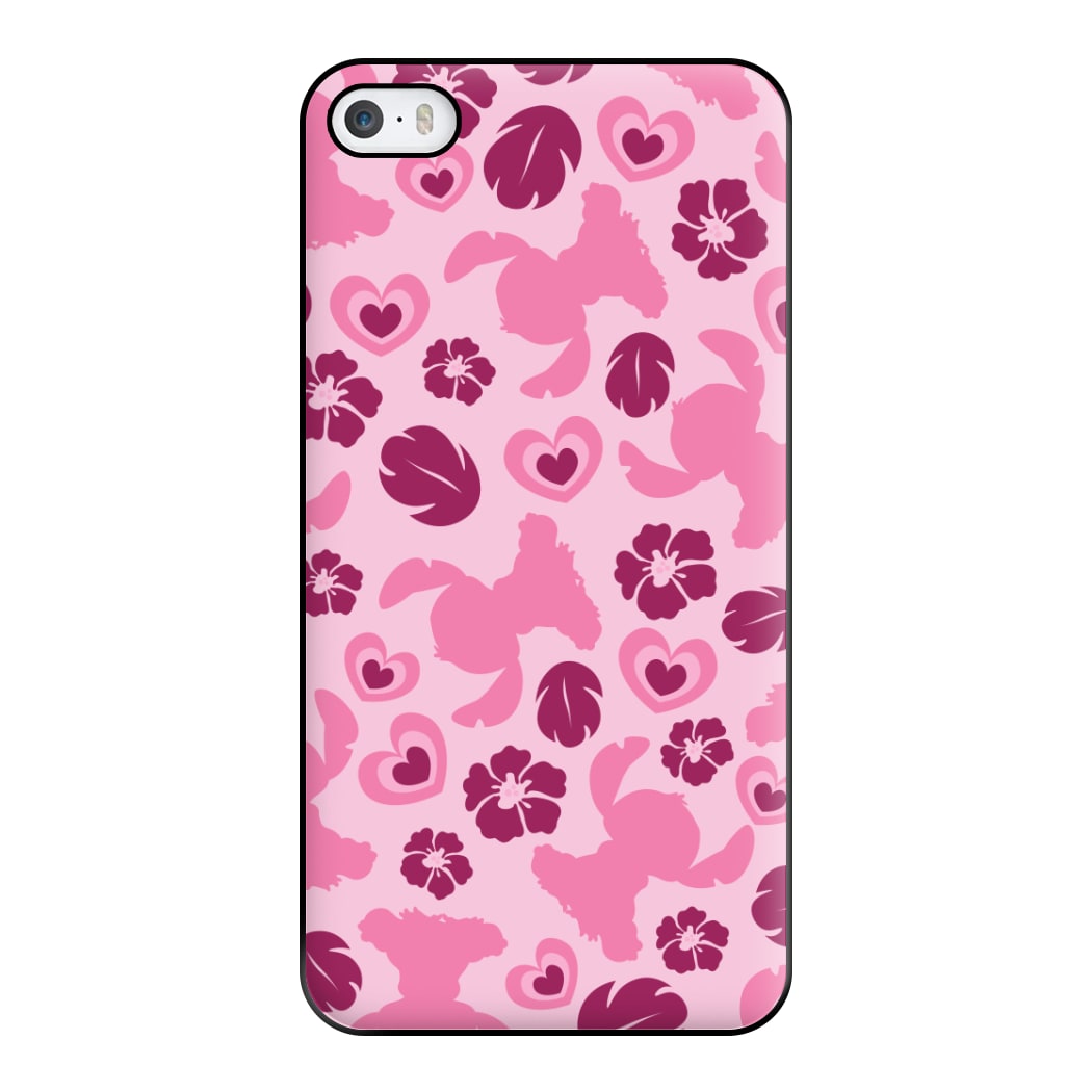 Pink Alien Silhouette Pattern Phone Case for iPhone 5 / 5s / SE 2016