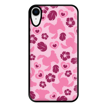 Pink Alien Silhouette Pattern Phone Case for iPhone XR