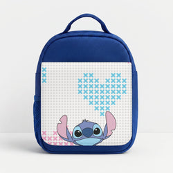 Blue Alien Hearts Lunchbox - Blue