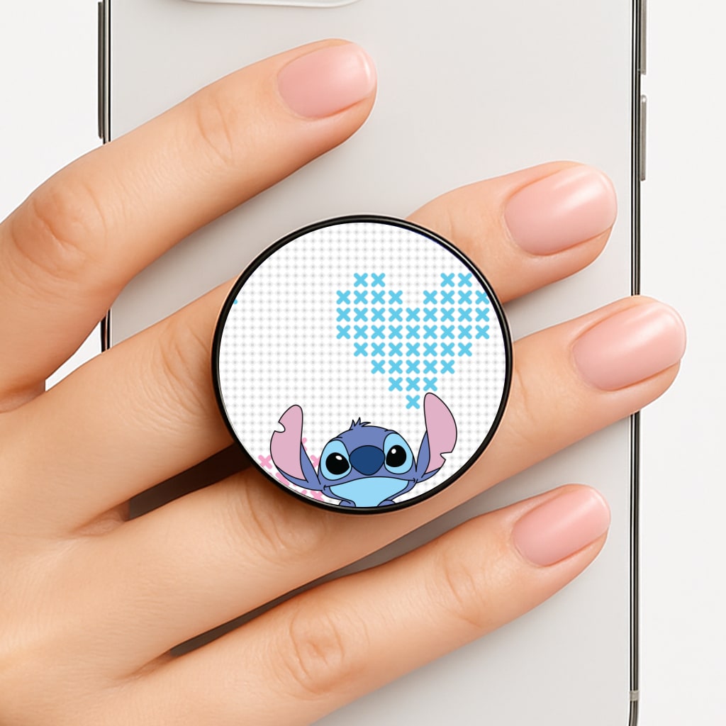 Blue Alien Hearts FunGrip