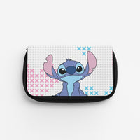 Blue Alien Hearts Pencil Case