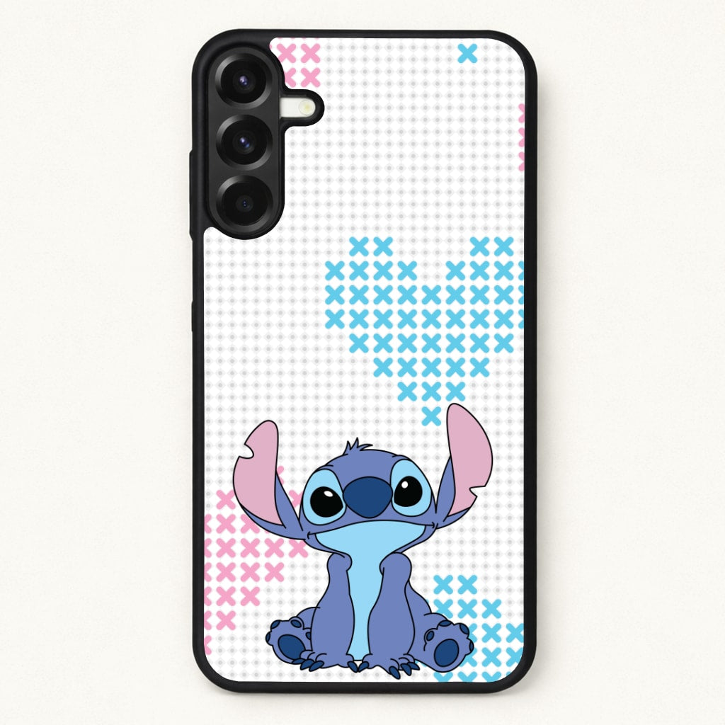 Blue Alien Hearts Phone Case for Galaxy A37