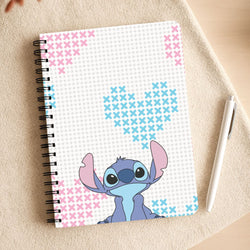 Blue Alien Hearts Notepad