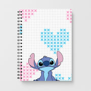 Blue Alien Hearts Notebook 1