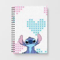 Blue Alien Hearts Notebook