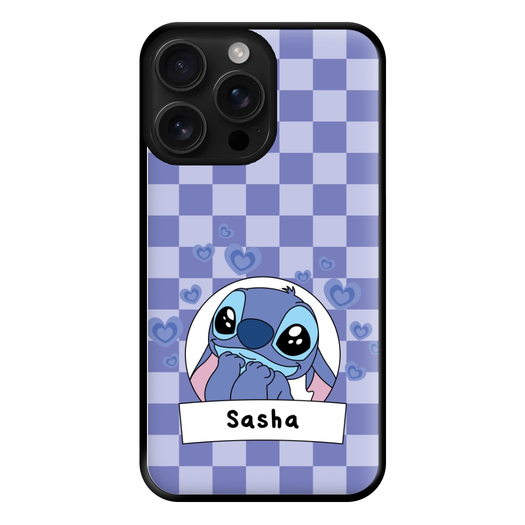 Personalised Cute Blue Alien Phone Case