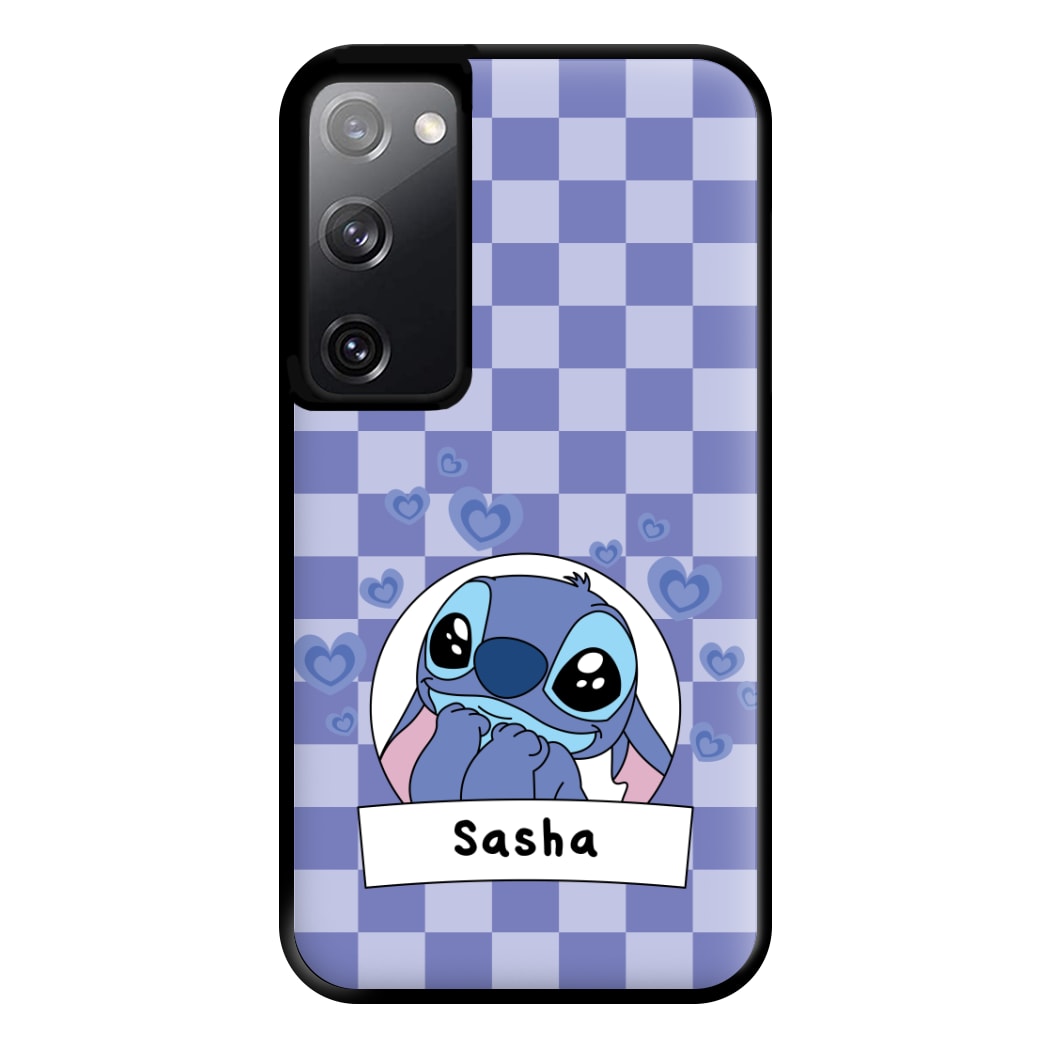 Personalised Cute Blue Alien Phone Case for Galaxy S20