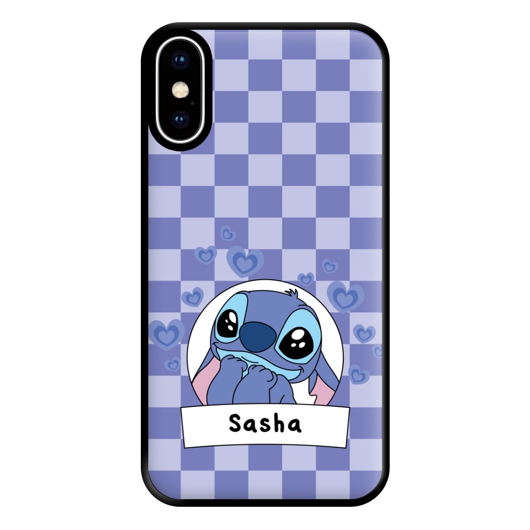 Personalised Cute Blue Alien Phone Case for iPhone XS Max