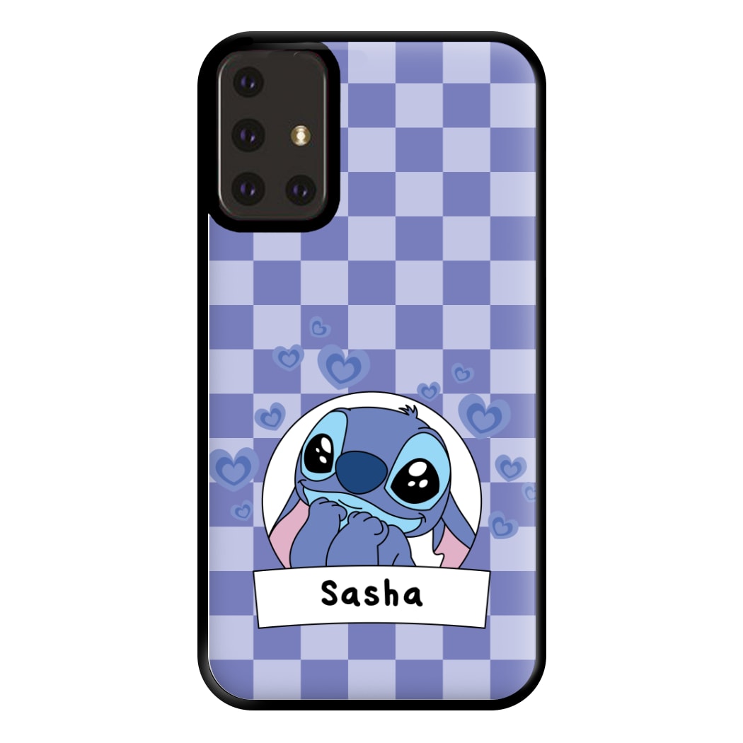 Personalised Cute Blue Alien Phone Case for Galaxy A71