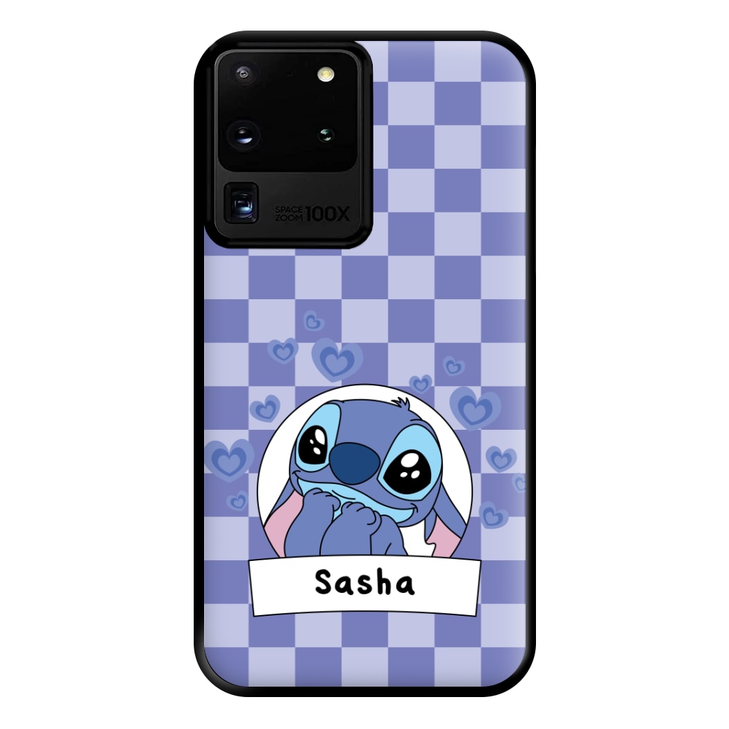 Personalised Cute Blue Alien Phone Case for Galaxy S20 Ultra