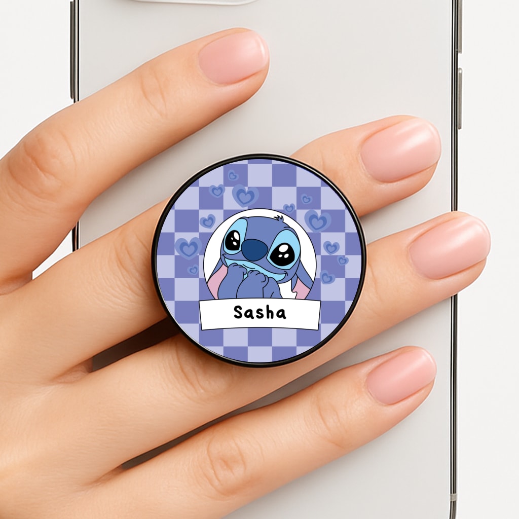 Personalised Cute Blue Alien FunGrip