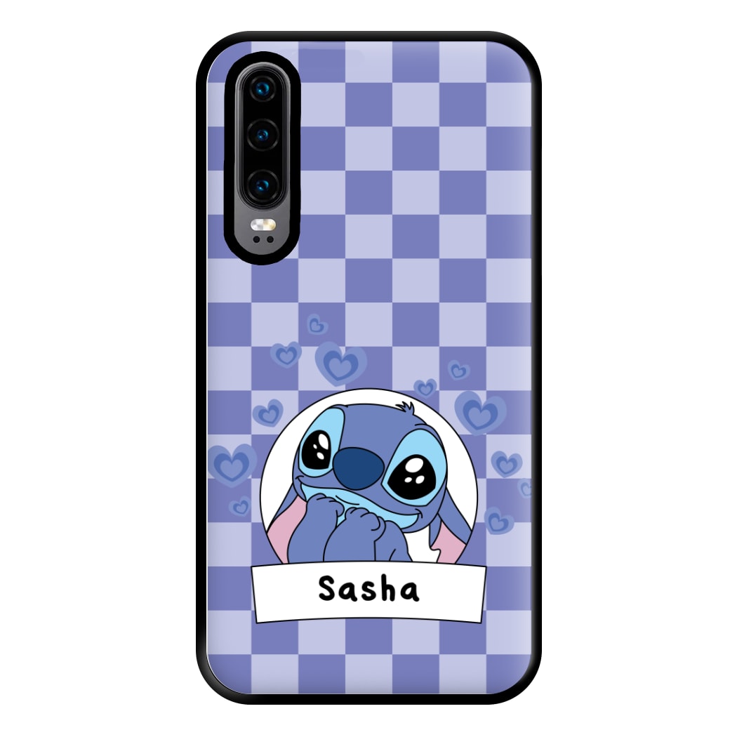 Personalised Cute Blue Alien Phone Case for Huawei P30