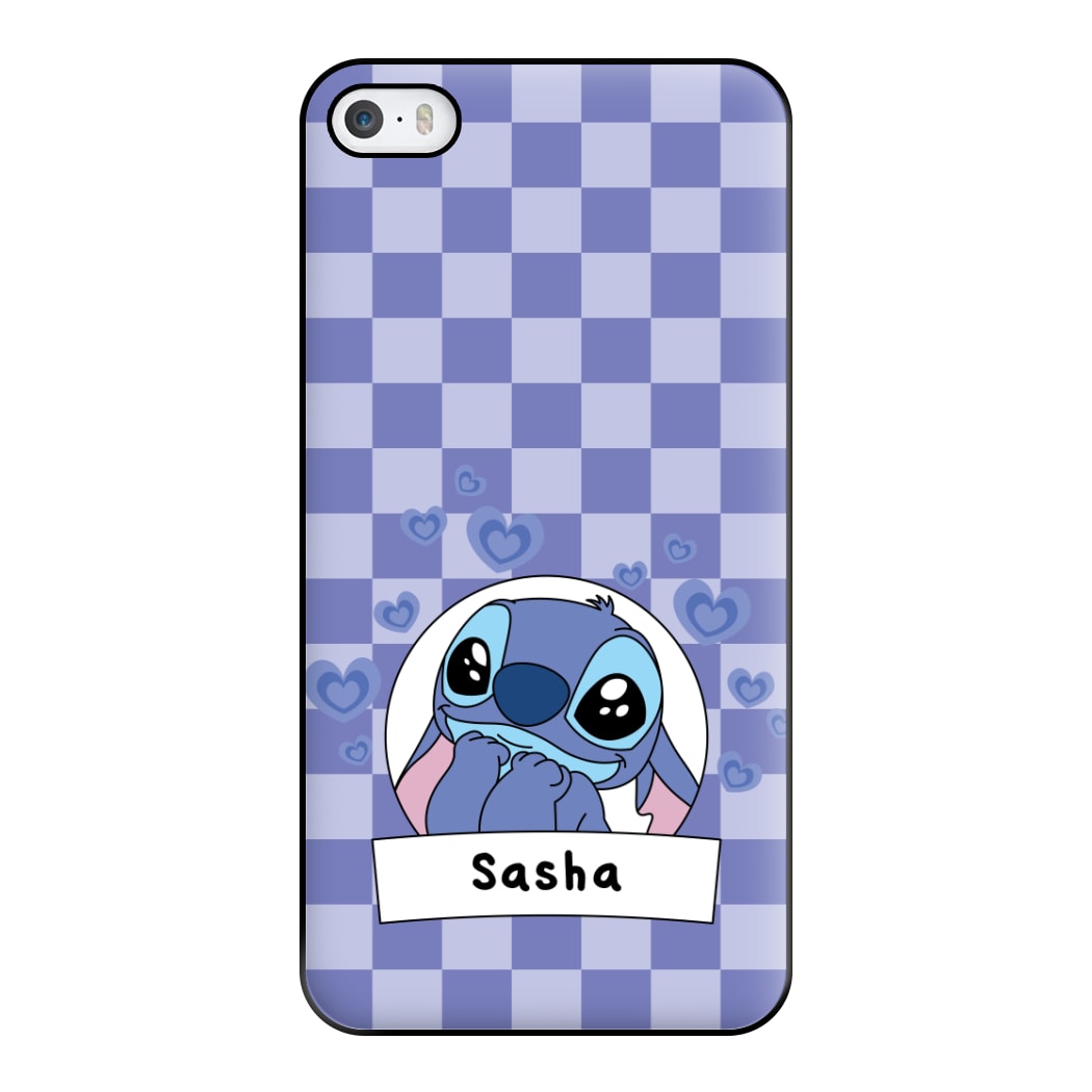 Personalised Cute Blue Alien Phone Case for iPhone 5 / 5s / SE 2016