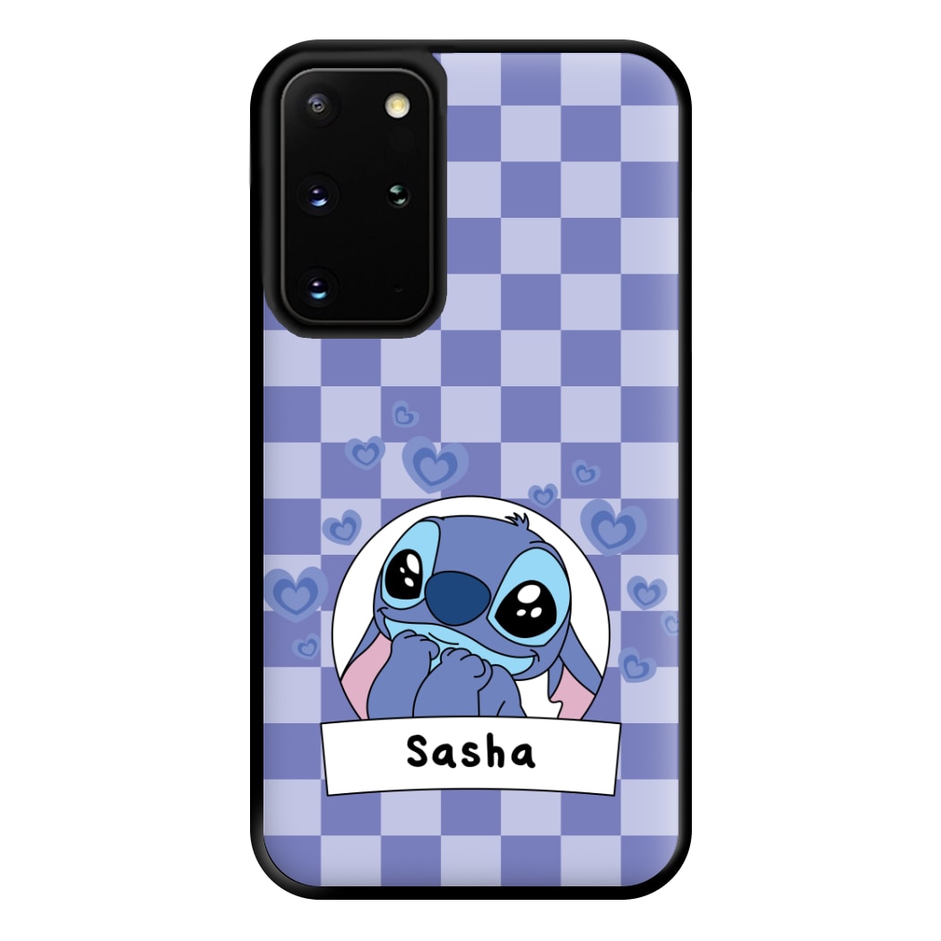 Personalised Cute Blue Alien Phone Case for Galaxy S20 Plus