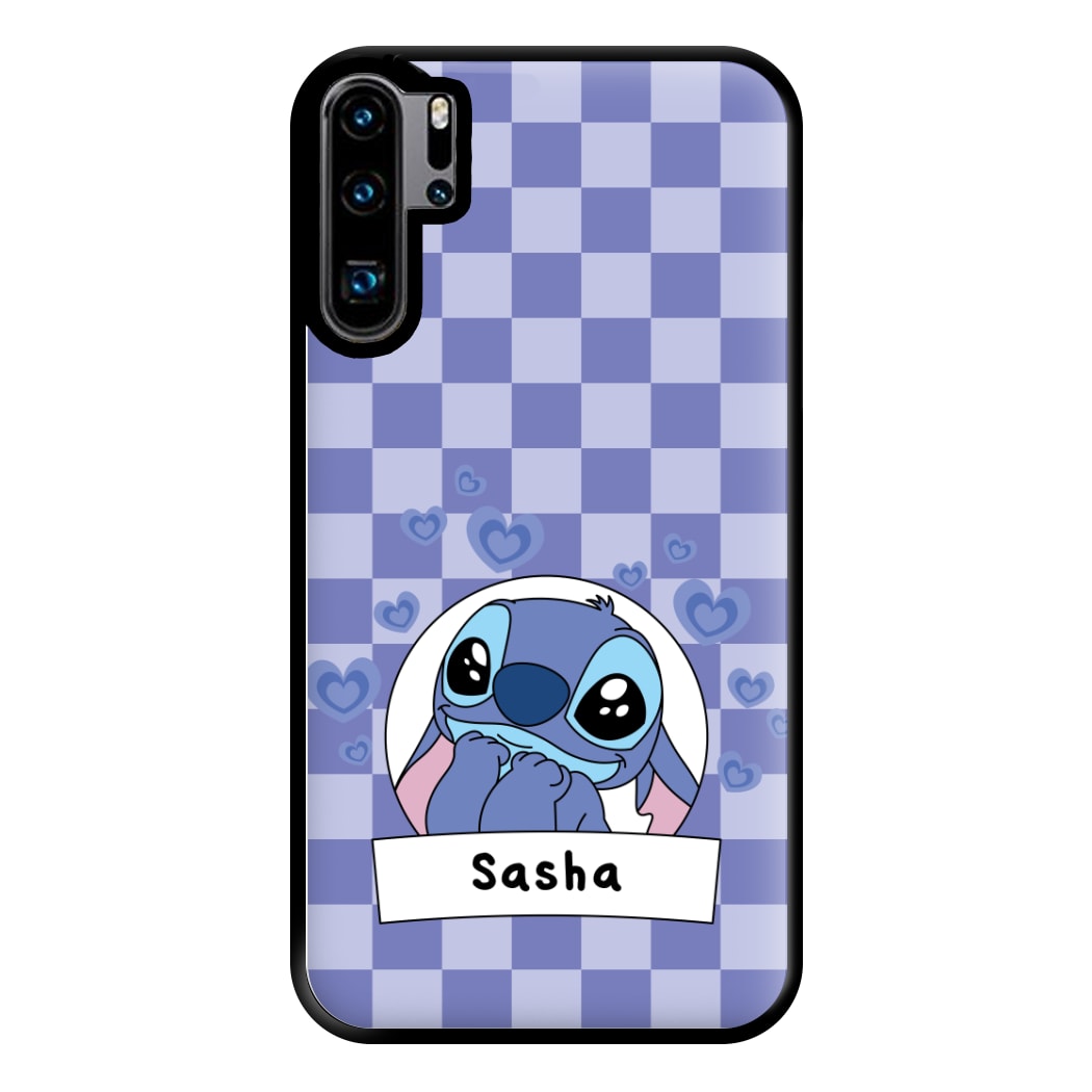 Personalised Cute Blue Alien Phone Case for Huawei P30 Pro