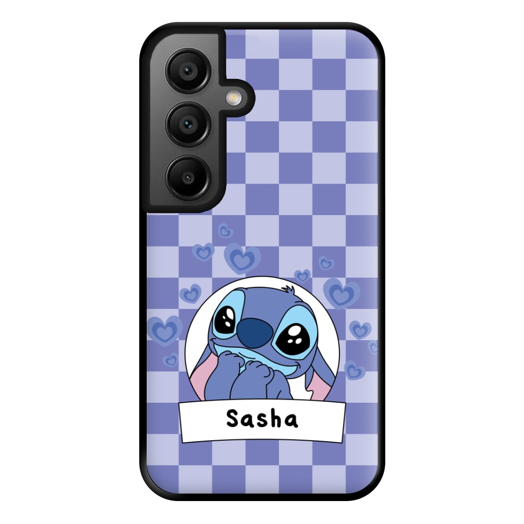 Personalised Cute Blue Alien Phone Case for Google Pixel 8