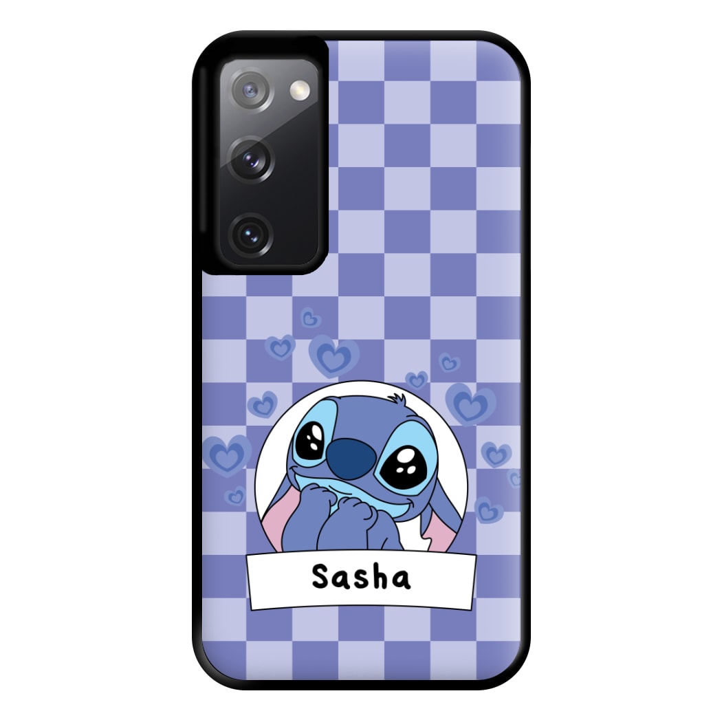 Personalised Cute Blue Alien Phone Case for Galaxy S20FE