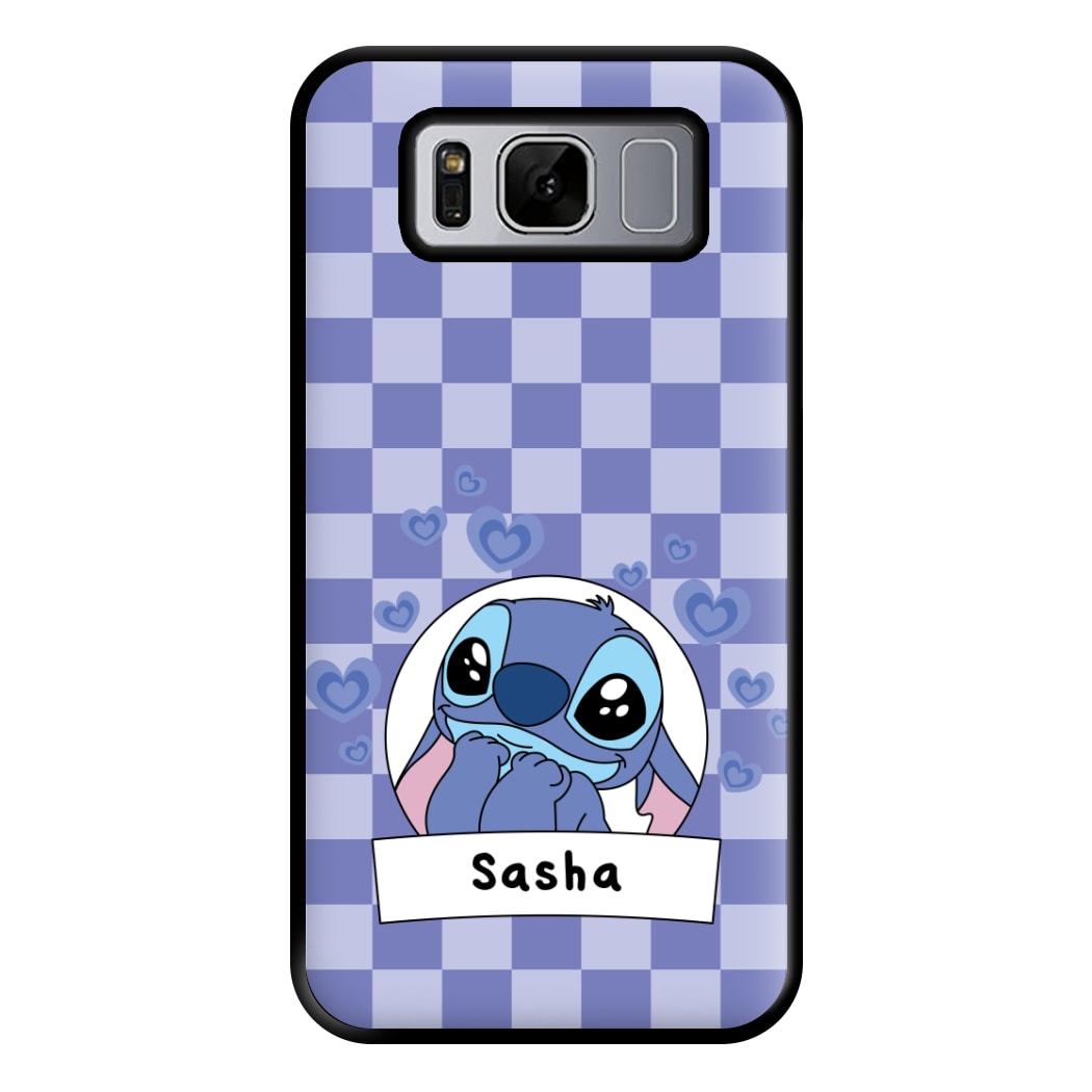 Personalised Cute Blue Alien Phone Case for Galaxy S8 Plus