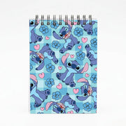 Blue Alien And Hearts Pattern Notebook 4
