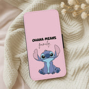 Ohana Means Family Pink Flip / Wallet Phone Case 5