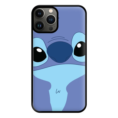 Blue Alien Face Phone Case for iPhone 11 Pro Max