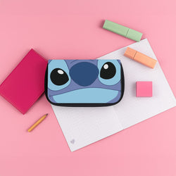 Blue Alien Face Pencil Case