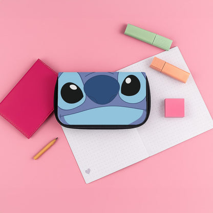 Blue Alien Face Pencil Case