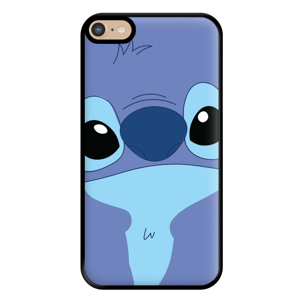 Blue Alien Face Phone Case for iPhone 6 Plus / 7 Plus / 8 Plus