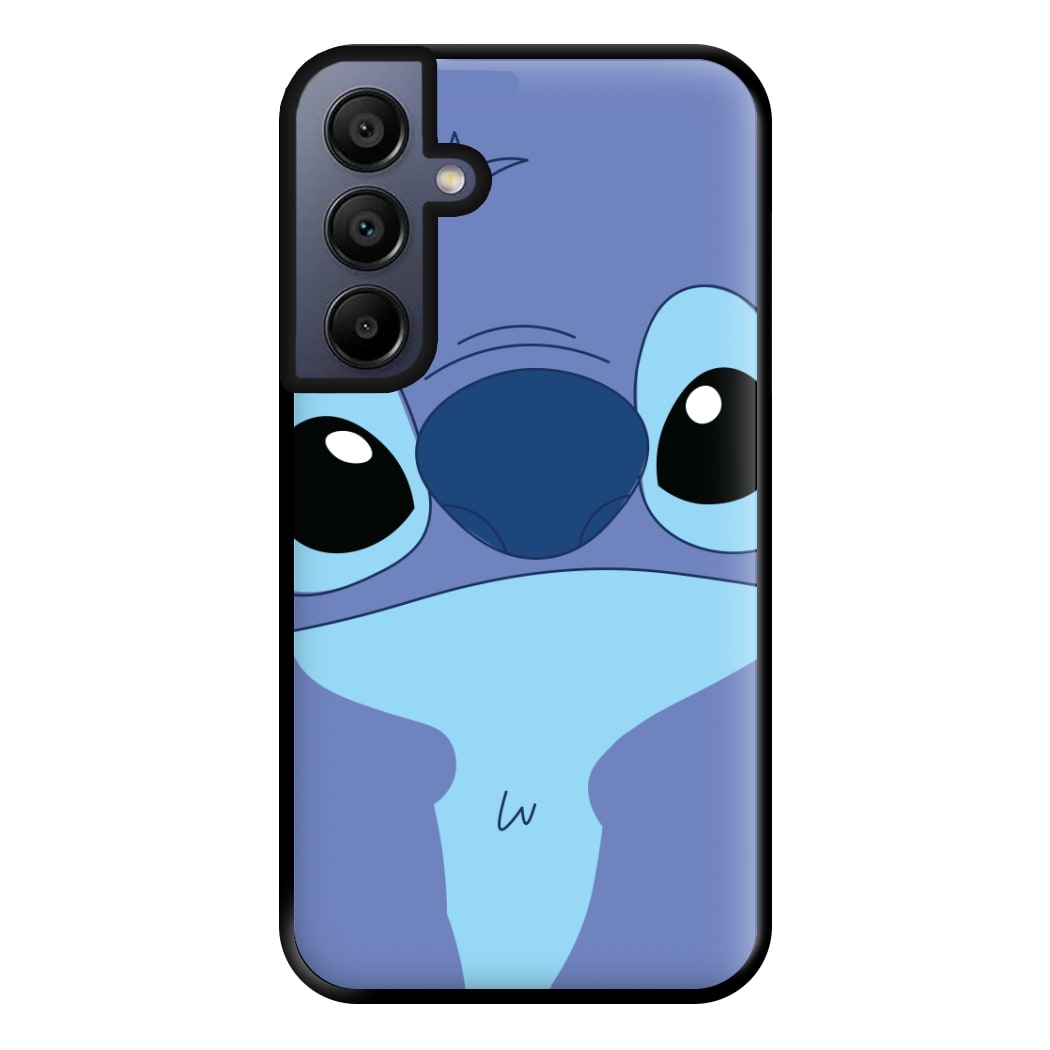 Blue Alien Face Phone Case for Galaxy A15