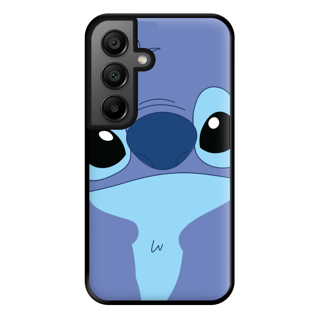 Blue Alien Face Phone Case for Google Pixel 8