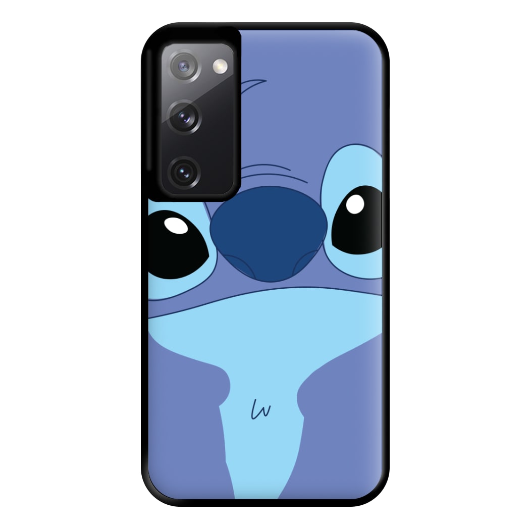 Blue Alien Face Phone Case for Galaxy S20FE