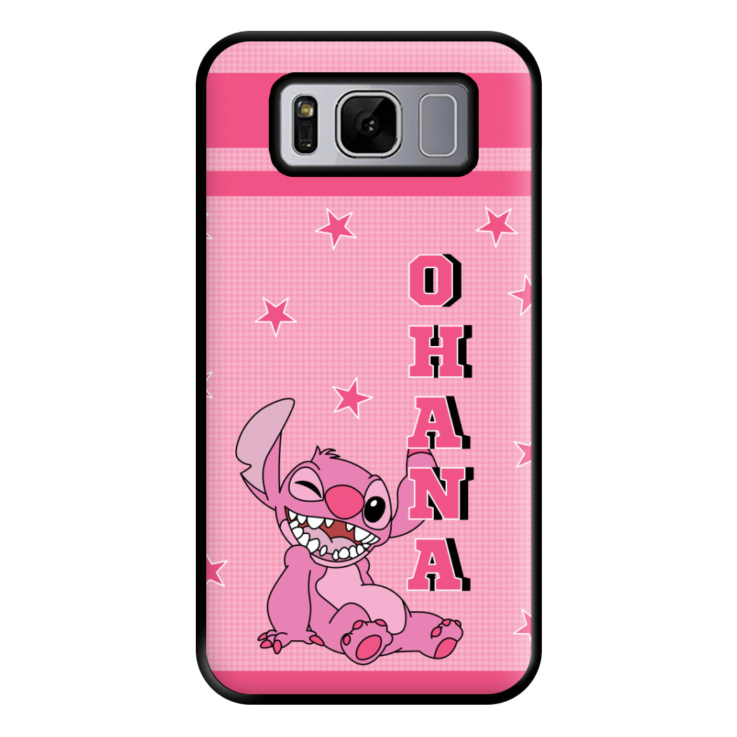 Pink Alien Ohana Phone Case for Galaxy S8 Plus