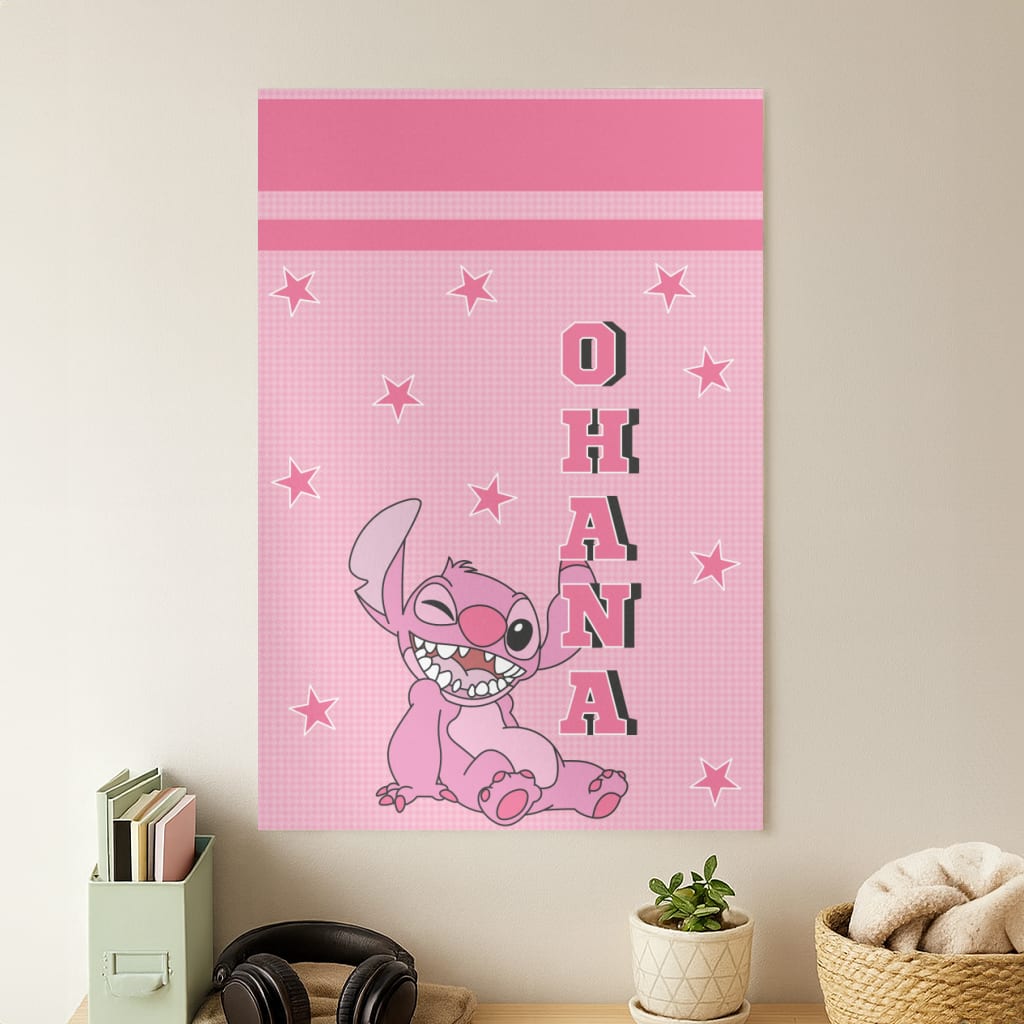 Pink Alien Ohana Poster