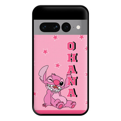 Pink Alien Ohana Phone Case for Google Pixel 7 Pro