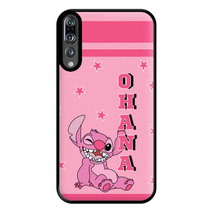 Pink Alien Ohana Phone Case for Huawei P20 Pro