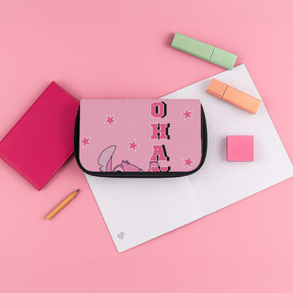 Pink Alien Ohana Pencil Case